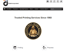 Tablet Screenshot of colorincorporated.com